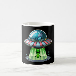 Cow Abducting Alien Coffee Mug