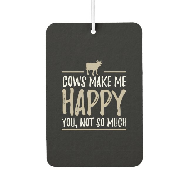 Cow agriculture cows cattle air freshener (Front)