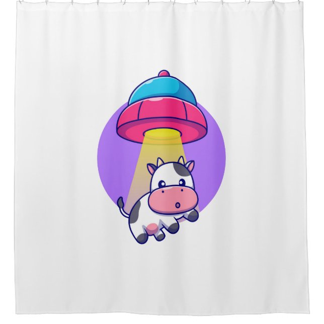 Cow alien abduction funny cute (Front)