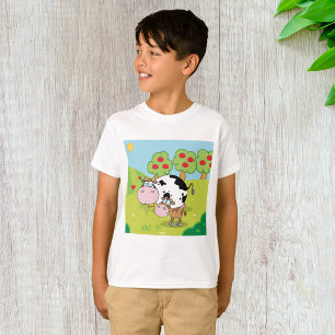 Cow and Calf Farm Scene T-Shirt