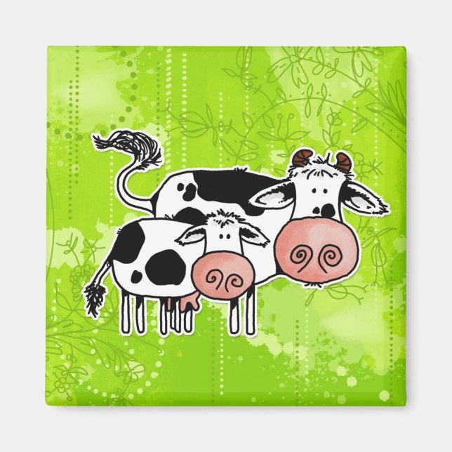 cow and calf magnet (Front)