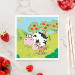 Cow And Calf Napkin