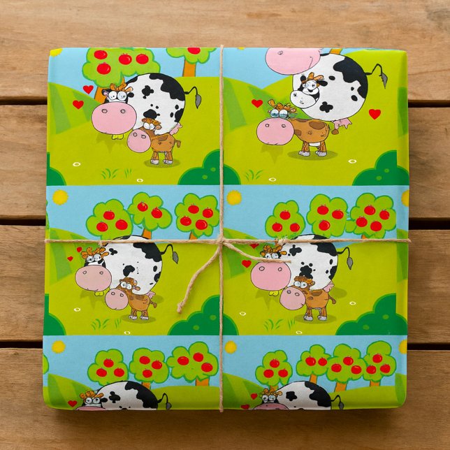 Cow And Calf Wrapping Paper (Creator Uploaded)