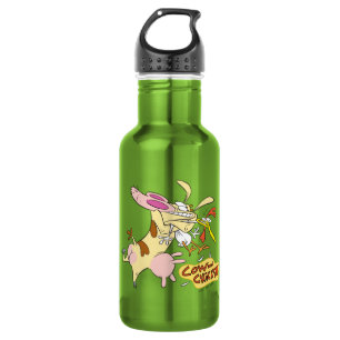 Cow and Chicken Hug Graphic 532 Ml Water Bottle