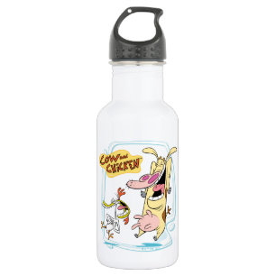 Cow and Chicken Laughing Graphic 532 Ml Water Bottle