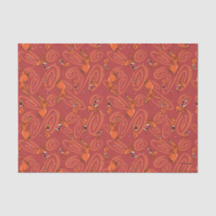 Cow and Chicken Red Guy Pattern Tissue Paper