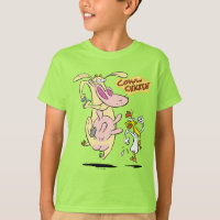 Cow and Chicken Running Graphic