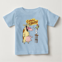 Cow and Chicken Smiling Graphic