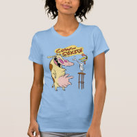 Cow and Chicken Smiling Graphic