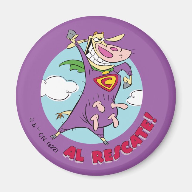 Cow and Chicken Super Cow Al Rescate! Magnet (Front)