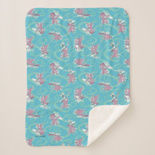 Cow and Chicken Super Cow Pattern Sherpa Blanket