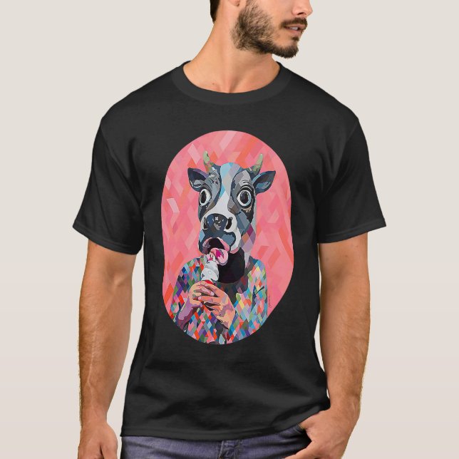 Cow and Ice Augmented Reality T-Shirt (Front)