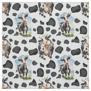 Cow Animal Pattern Design Fabric