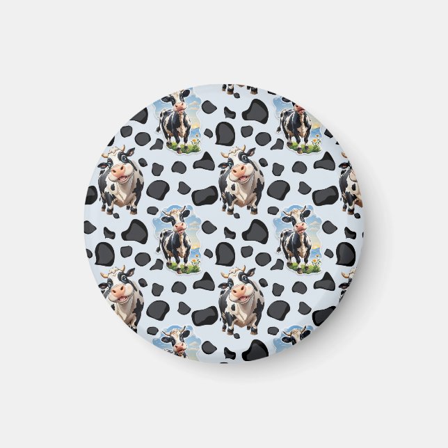 Cow Animal Pattern Design  Magnet (Front)