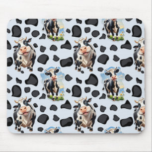 Cow Animal Pattern Design  Mouse Pad