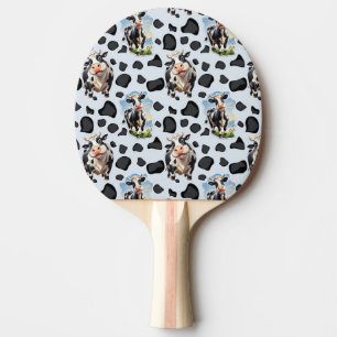 Cow Animal Pattern Design  Ping Pong Paddle