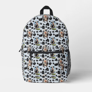 Cow Animal Pattern Design  Printed Backpack