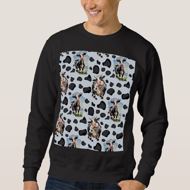 Cow Animal Pattern Design  Sweatshirt (Front)