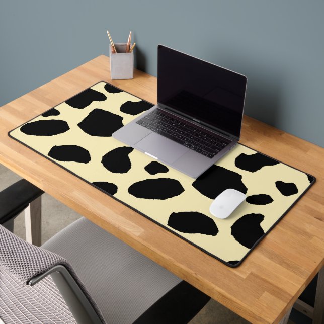 Cow Animal Skin Colour Pattern Design  Desk Mat (Office 2)