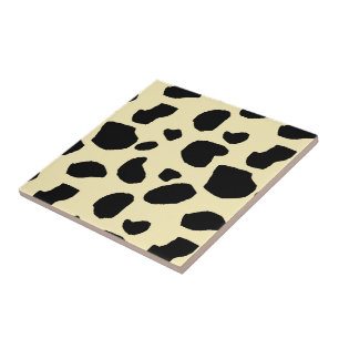 Cow Animal Skin Colour Pattern Design Tile