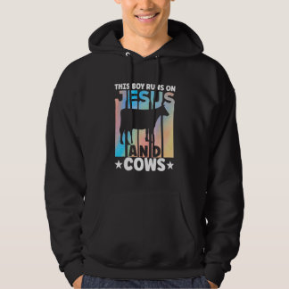 Cow Apparel Farmer Cows Lover for Boys Hoodie