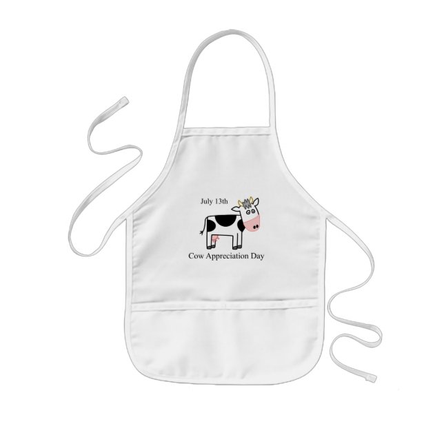 Cow Appreciation Day Kids Apron (Front)