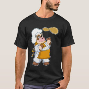Cow as Cook with Dough T-Shirt