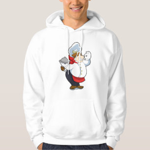 Cow as Waiter with Serving plate Hoodie