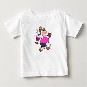 Cow at Running Baby T-Shirt