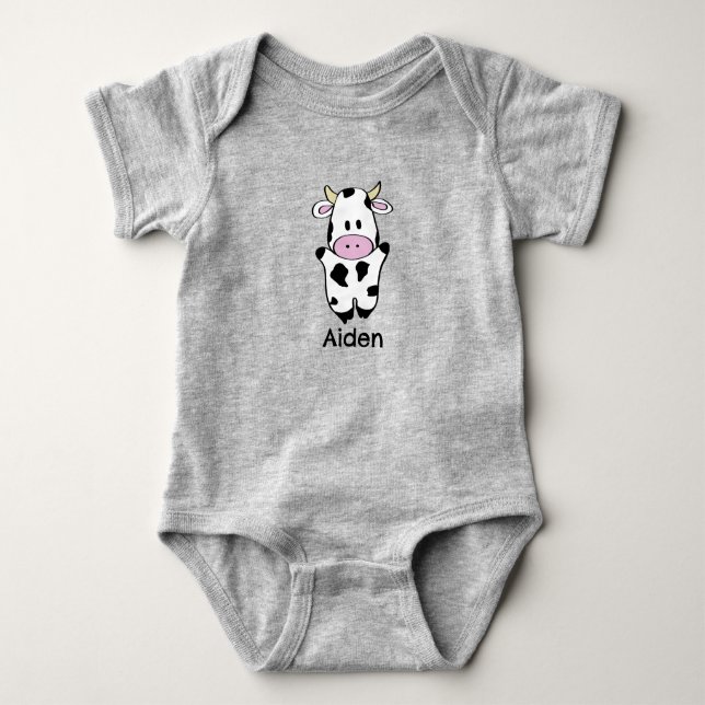 Cow Baby Bodysuit (Front)