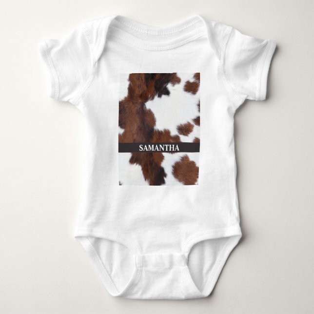 Cow   baby bodysuit (Front)