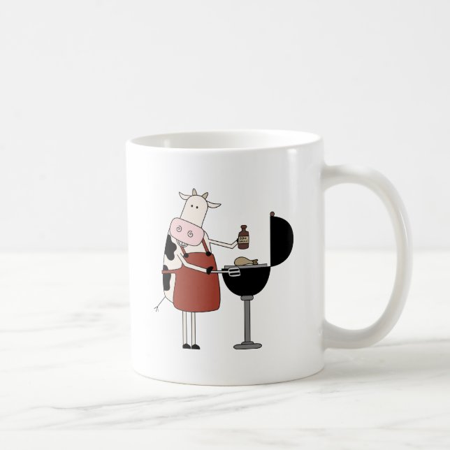 Cow Barbeque Tshirts and Gifts Coffee Mug (Right)