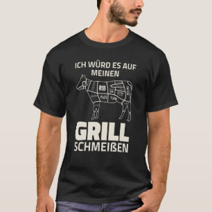 Cow Beef - Meat Eater Barbecue Grill Cow Meat T-Shirt