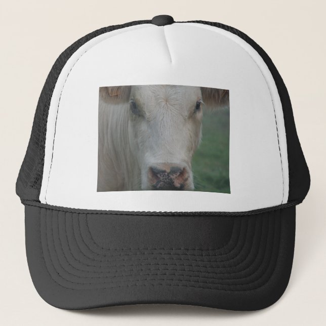 Cow Big Head Trucker Hat (Front)