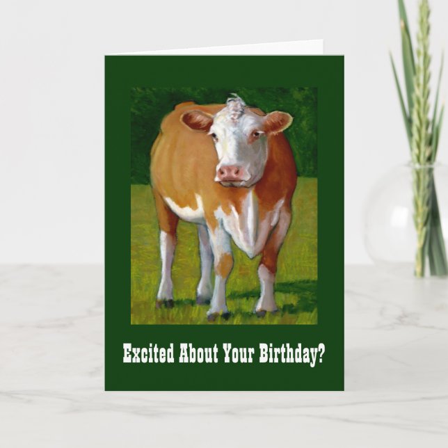 COW BIRTHDAY CARD (Front)