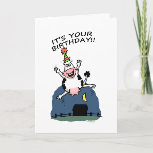 Cow Birthday Card