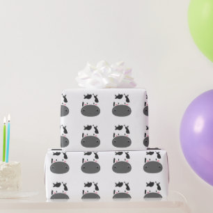 Cow Birthday Kids Art Wrapping Paper