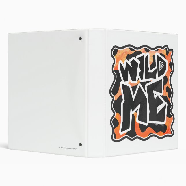 Cow Black and Orange Wild Me Binder (Background)