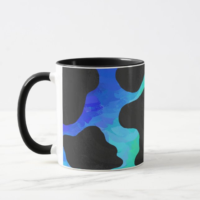 Cow Black and Rainbow Gifts Mug (Left)