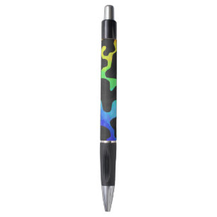 Cow Black and Rainbow Print Pen