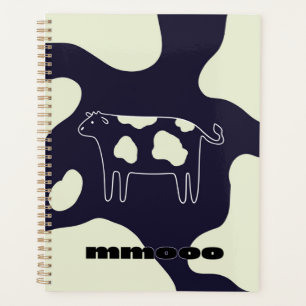 Cow black and whie planner