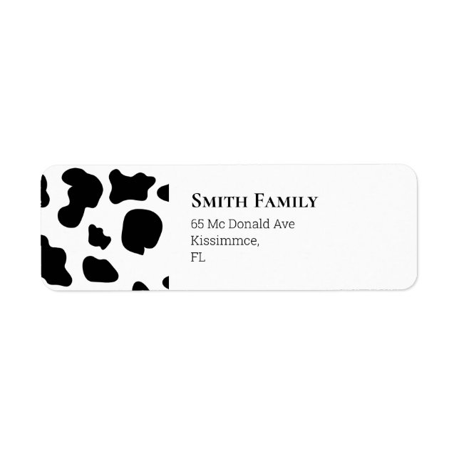 Cow Black and White (Front)