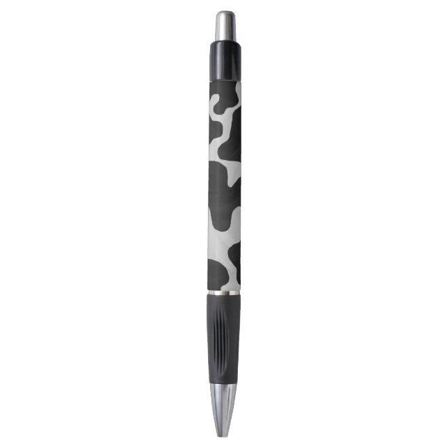 Cow Black and White Print Pen (Front Vertical)