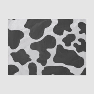Cow Black and White Print Tissue Paper