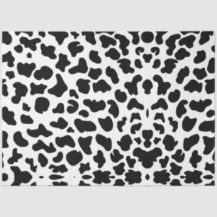 Cow Black and White Spots Tissue Paper
