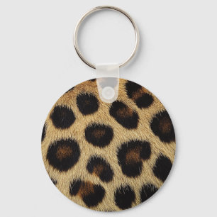 Cow Black White Spots Fur Keychain