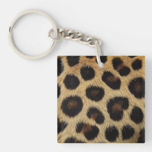 Cow Black White Spots Fur Keychain