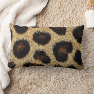 Cow Black White Spots Fur Lumbar Pillow