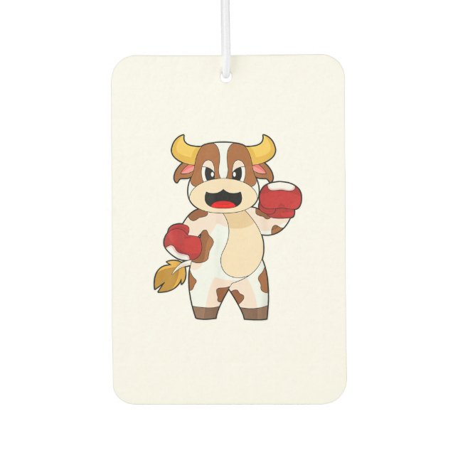 Cow Boxer Boxing gloves Boxing  Air Freshener (Front)