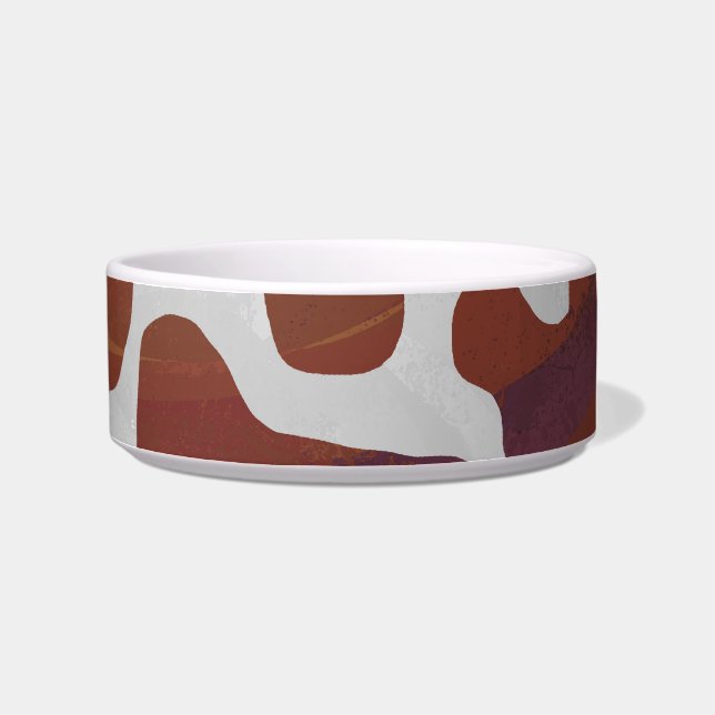 Cow Brown and White Print Bowl (Right)